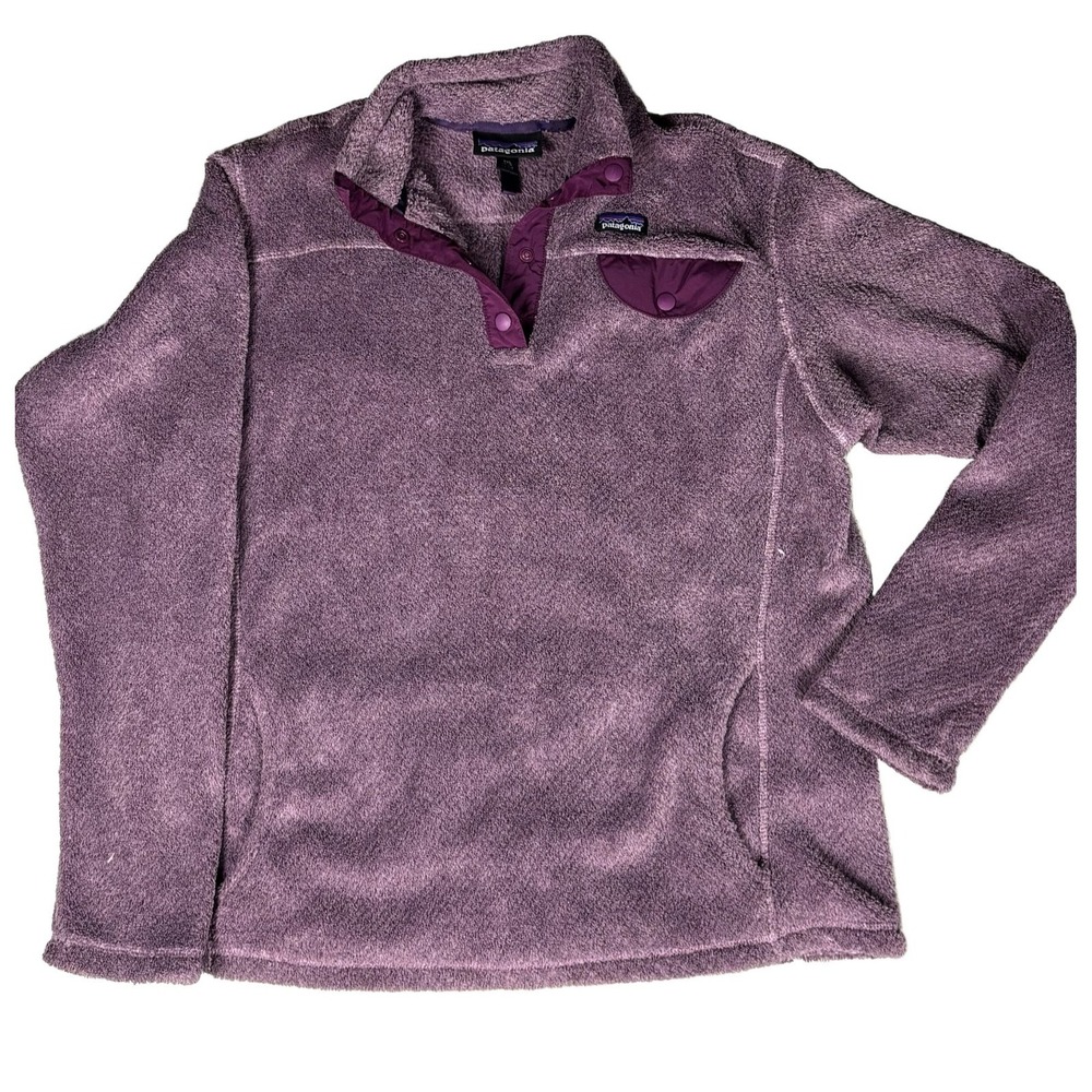 Patagonia Polartec Thermal Pro Fleece Snap Pullover XXL 16-18 Purple Youth